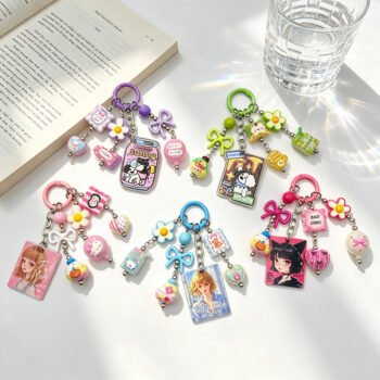 INS Original Figurine Keychain Anti‑Lost Bag Charm Pendant