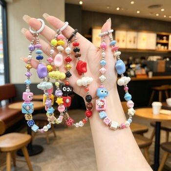 Trendy Dopamine DIY Phone Chain, Bag Keychain
