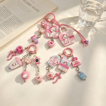 Original Dopamine Acrylic Bead Phone Short Chain, Keychain Bag Charm