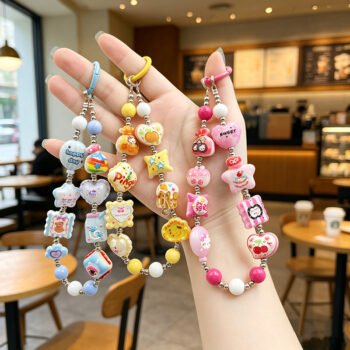 Versatile Colorful Phone Lanyard, Car Keychain Bag Charm