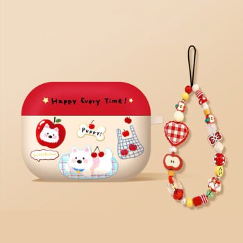 Cute puppy ear cover compatible with AirPods 4 Pro3