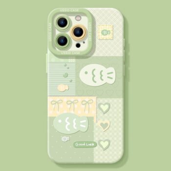 3D Ocean Fish Apple 17 Pro Max Phone Case, iPhone 17 Pro Cute 16 Pro Full-Coverage Silicone Air