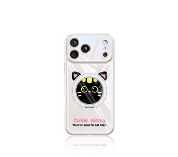 Cute cat compatible with iPhone 17 Pro Max phone case, iPhone 16 cartoon