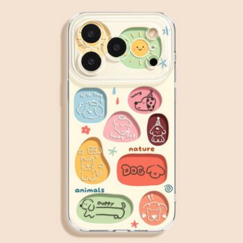 The Hollowed-Out Puppy phone case is compatible with the iPhone 16/17 series