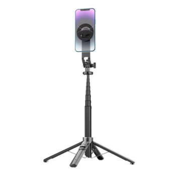 P135 second-generation magnetic selfie stick quad leg Magesafe handheld photo stand anti-shake retractable selfie stick