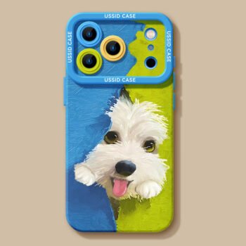 Plush Puppy Green Apple 17 Series iPhone 17 Pro Max 17Pro Silicone Phone Case