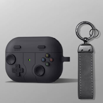 Gaming button earphone covers compatible with AirPods Pro 2, Pro3, and AirPods 4 protective cases