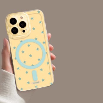 Colorful Polka dot Blue Star magnetic phone cases are suitable for the iPhone 15/16 series
