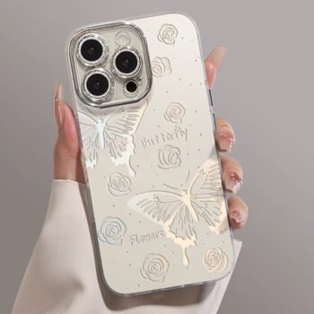 Hollow out butterfly phone case suitable for iPhone 16/17 series