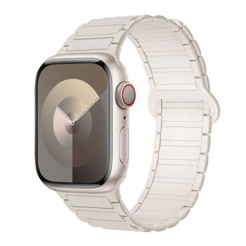Second generation three bead silicone magnetic strap suitable for iPhone Watch1-11/Ultra 3/SE3