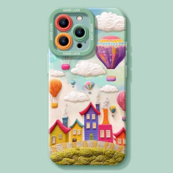 The hot air balloon is compatible with iPhone 15/16 series cases