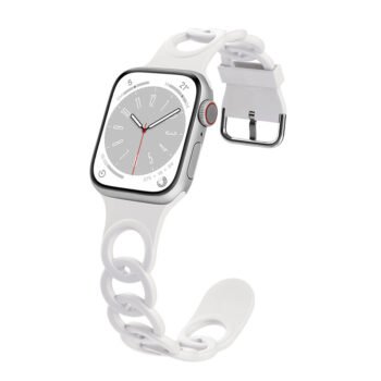 The donut skeletonized silicone watch strap is compatible with iPone Watches 1-11 generation, Ultra3, and SE3