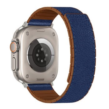Compatible with iphone watch straps: iWatch 9/10/11/Ultra3/SE3 silicone leather magnetic watch straps