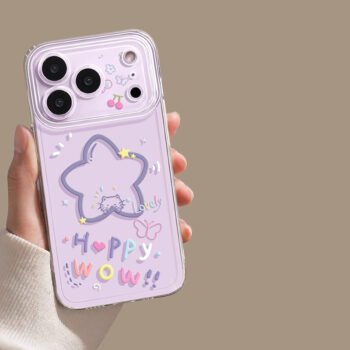 The Purple Star phone case is compatible with the iPhone 15/16/17 series