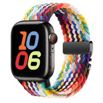 Compatible with iPhone Watch 1-11 Gen / Ultra3 / SE3 Parachute Clip Nylon Woven Strap