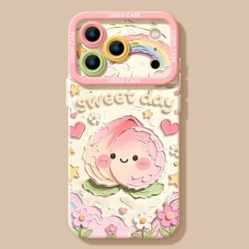 The watermelon Honeydew melon honey peach softshell is suitable for the iPhone16 and 17 series
